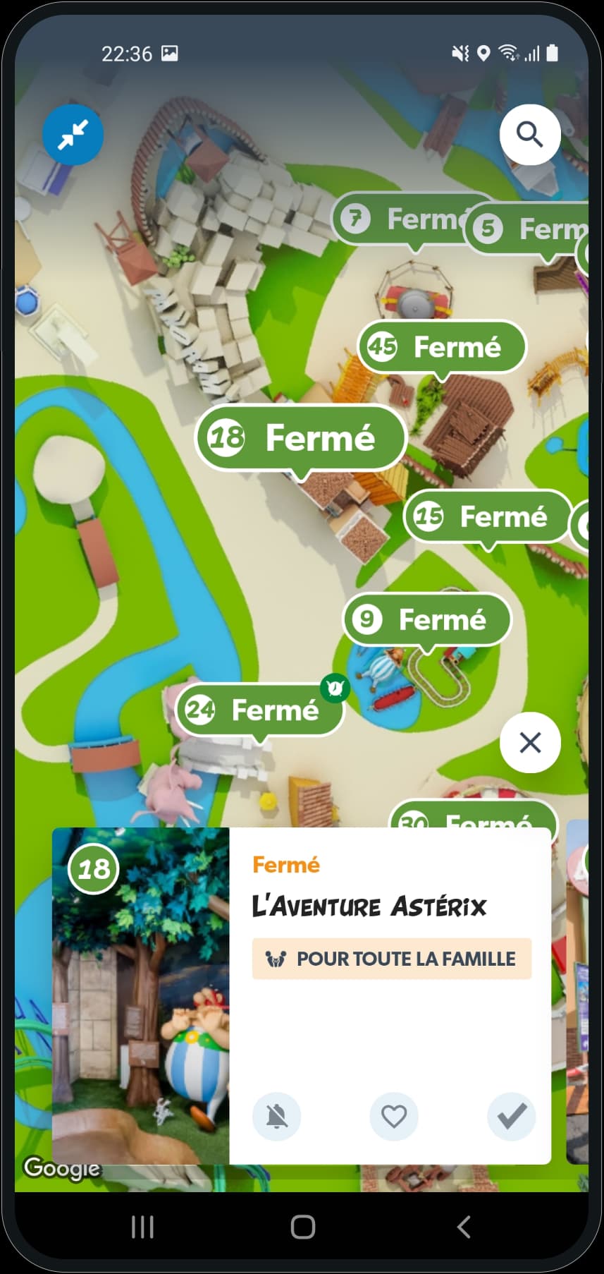 Plan du parc